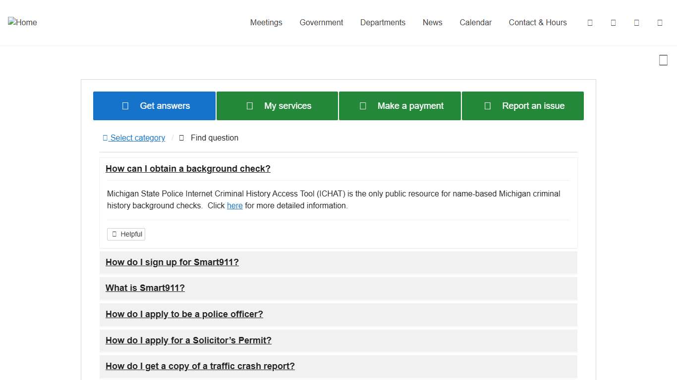 How can I obtain a background check? - Charter Township of Kalamazoo, MI